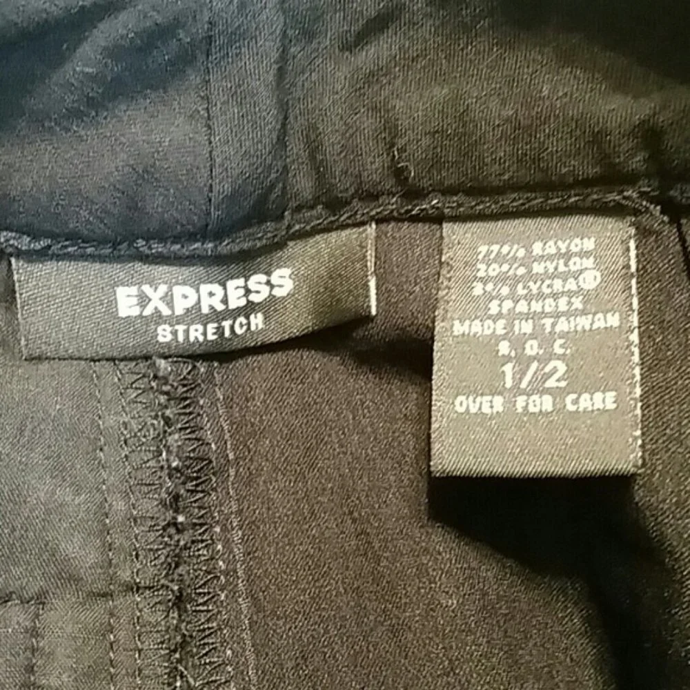 Express Black Mid Rise Shorts NWOT sz 2